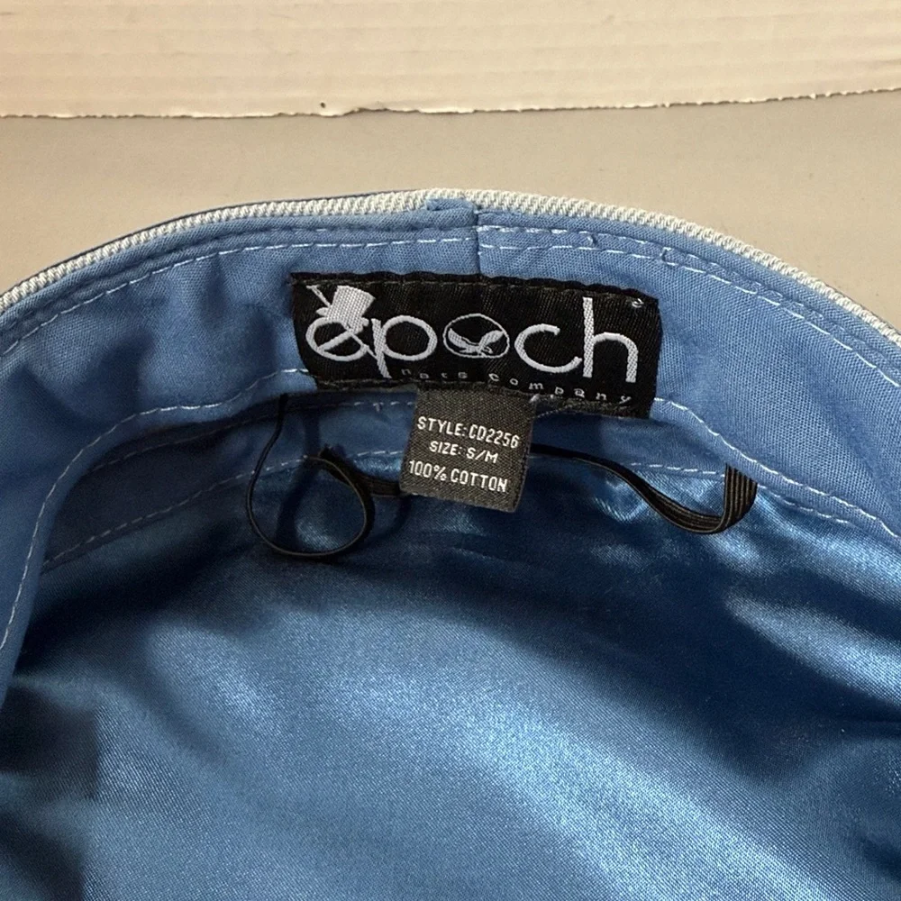 Epoch Sz S/M Stylish Blue Greek Fisherman Sailor Newboy Flat Cap Braided Band
